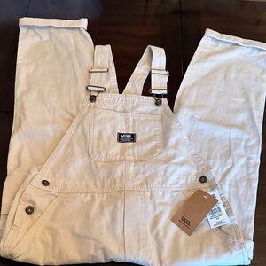 Vans Beige Overalls with Adjustable Straps
